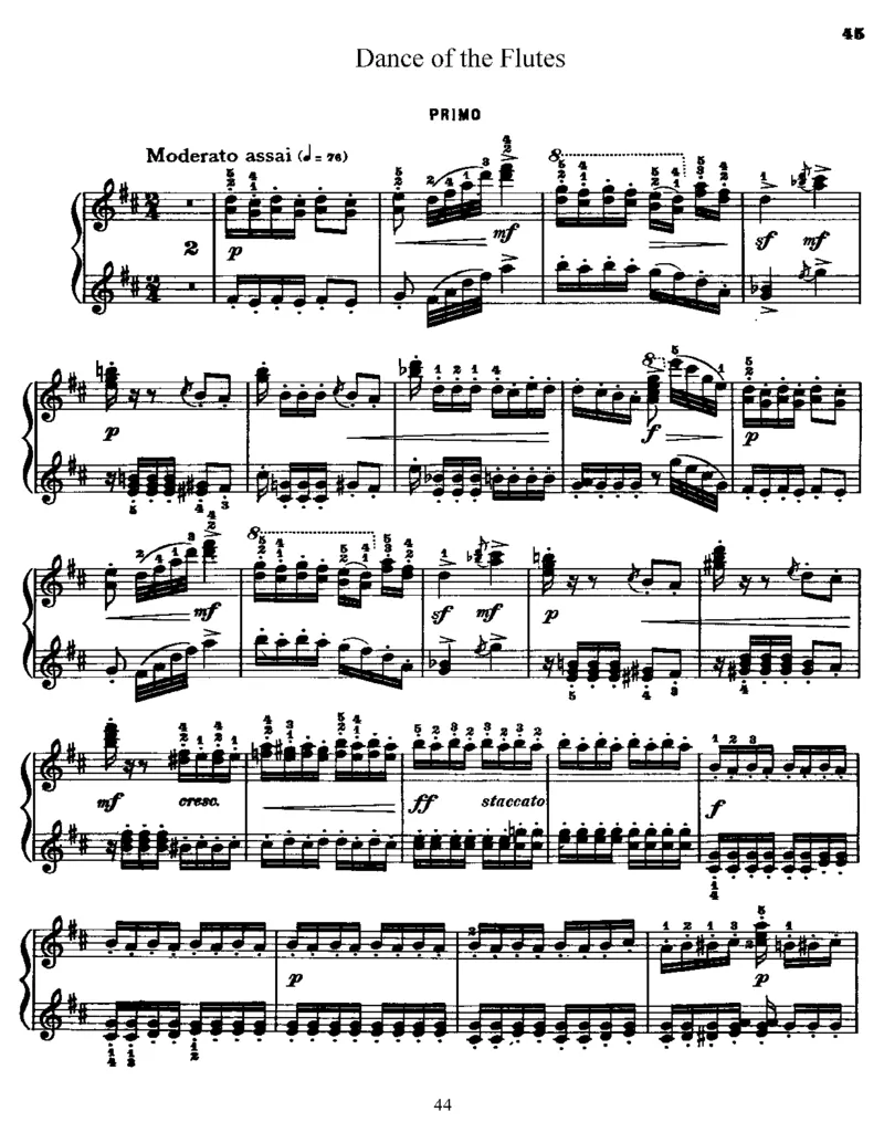 TheNutcrackerSuite,Op71a(4Hands)_一万首著名钢琴曲谱哈农贝多芬合集视频教学电子版高清无水印可打印_1古典钢琴知名音乐家谱_柴科夫斯基钢琴谱全集