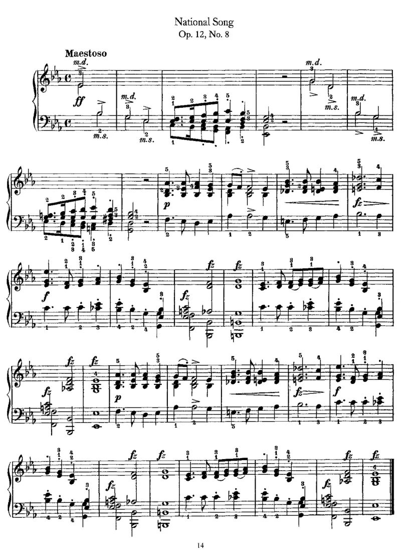 LyricPieces,Op12_一万首著名钢琴曲谱哈农贝多芬合集视频教学电子版高清无水印可打印_1古典钢琴知名音乐家谱_格里格钢琴谱全集_LyricPieces