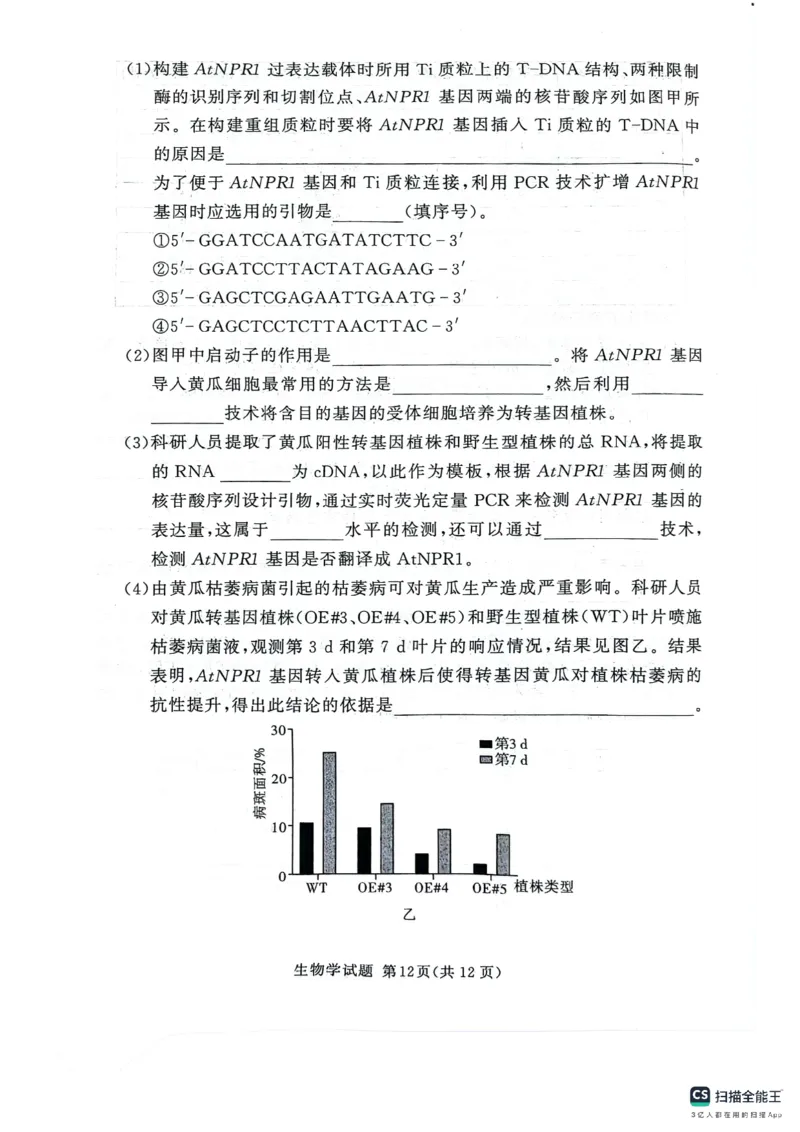河南湘豫名校2024-2025学年高三上学期9月新高考适应性调研考试生物试题_2024-2025高三（6-6月题库）_2024年09月试卷_0928湘豫名校2024-2025学年高三上学期9月新高考适应性调研考试