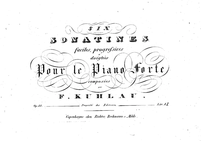 op055_1-6_一万首著名钢琴曲谱哈农贝多芬合集视频教学电子版高清无水印可打印_1古典钢琴知名音乐家谱_库劳钢琴谱全集_.小奏鸣曲