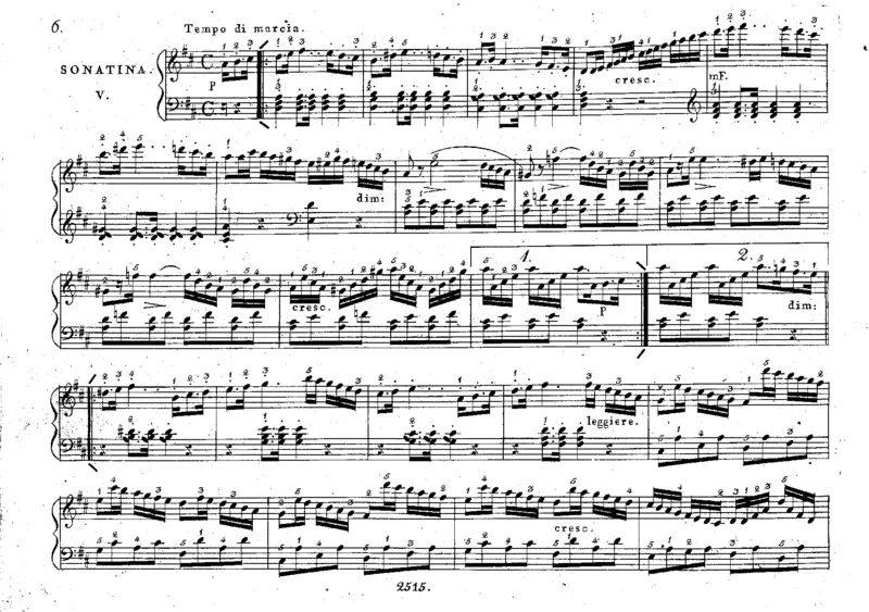 op055_1-6_一万首著名钢琴曲谱哈农贝多芬合集视频教学电子版高清无水印可打印_1古典钢琴知名音乐家谱_库劳钢琴谱全集_.小奏鸣曲