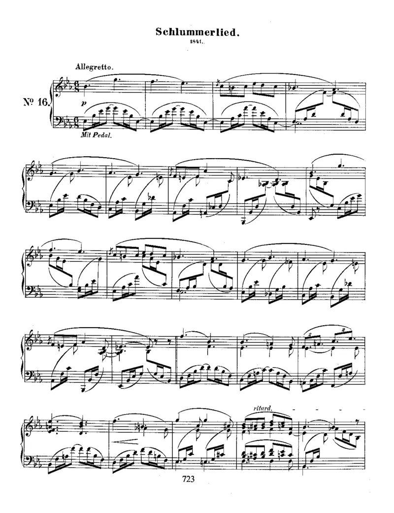 Schumann-AlbumLeaves(Albumblatter),Op.124_一万首著名钢琴曲谱哈农贝多芬合集视频教学电子版高清无水印可打印_1古典钢琴知名音乐家谱_舒曼钢琴谱全集_WORKS
