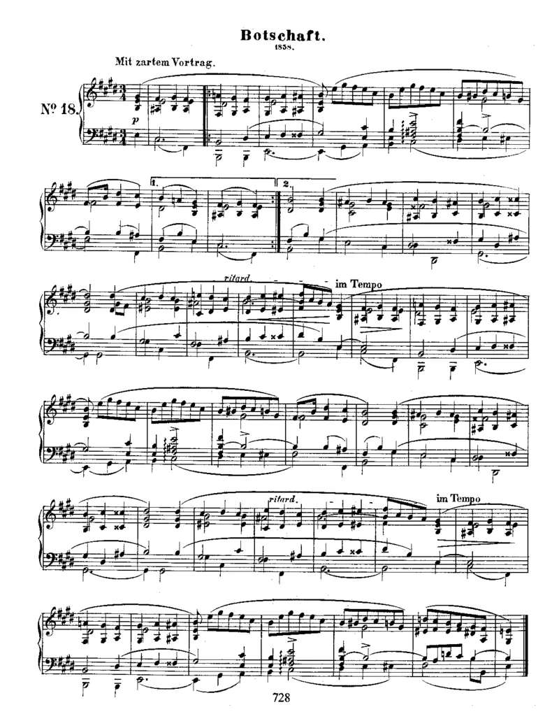 Schumann-AlbumLeaves(Albumblatter),Op.124_一万首著名钢琴曲谱哈农贝多芬合集视频教学电子版高清无水印可打印_1古典钢琴知名音乐家谱_舒曼钢琴谱全集_WORKS