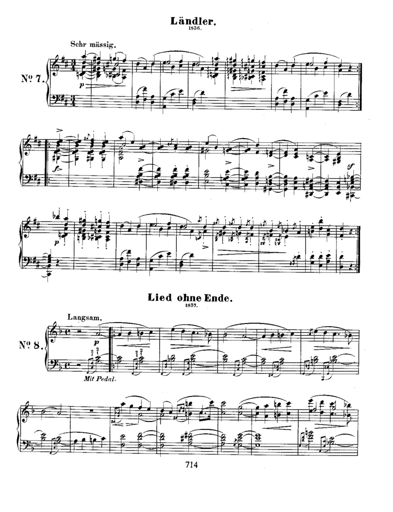 Schumann-AlbumLeaves(Albumblatter),Op.124_一万首著名钢琴曲谱哈农贝多芬合集视频教学电子版高清无水印可打印_1古典钢琴知名音乐家谱_舒曼钢琴谱全集_WORKS