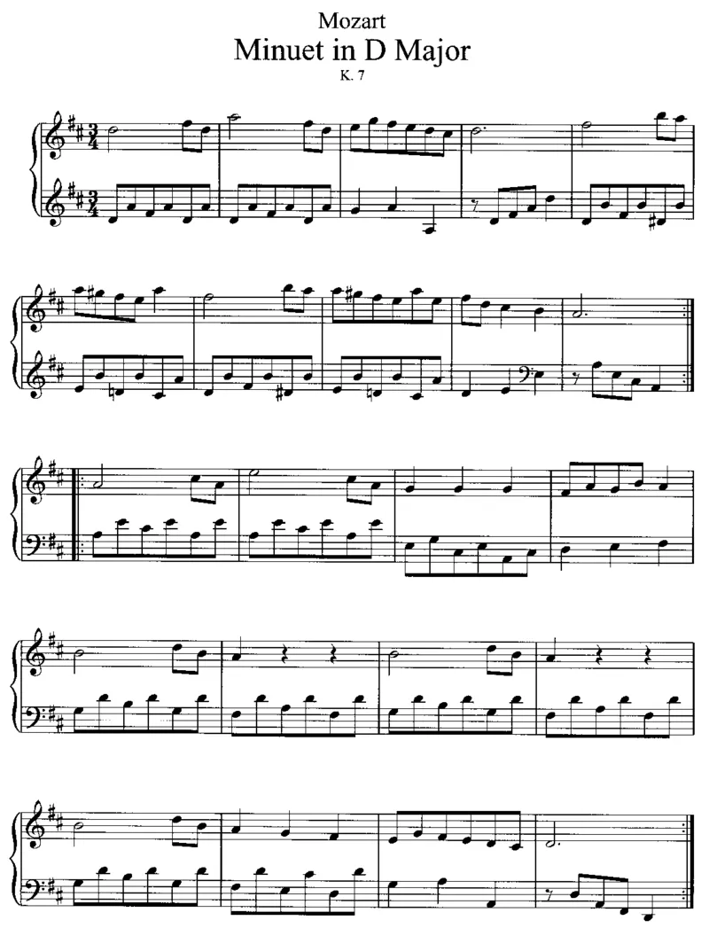 MinuetinD,K7_一万首著名钢琴曲谱哈农贝多芬合集视频教学电子版高清无水印可打印_1古典钢琴知名音乐家谱_莫扎特钢琴谱全集_0312095926_其他