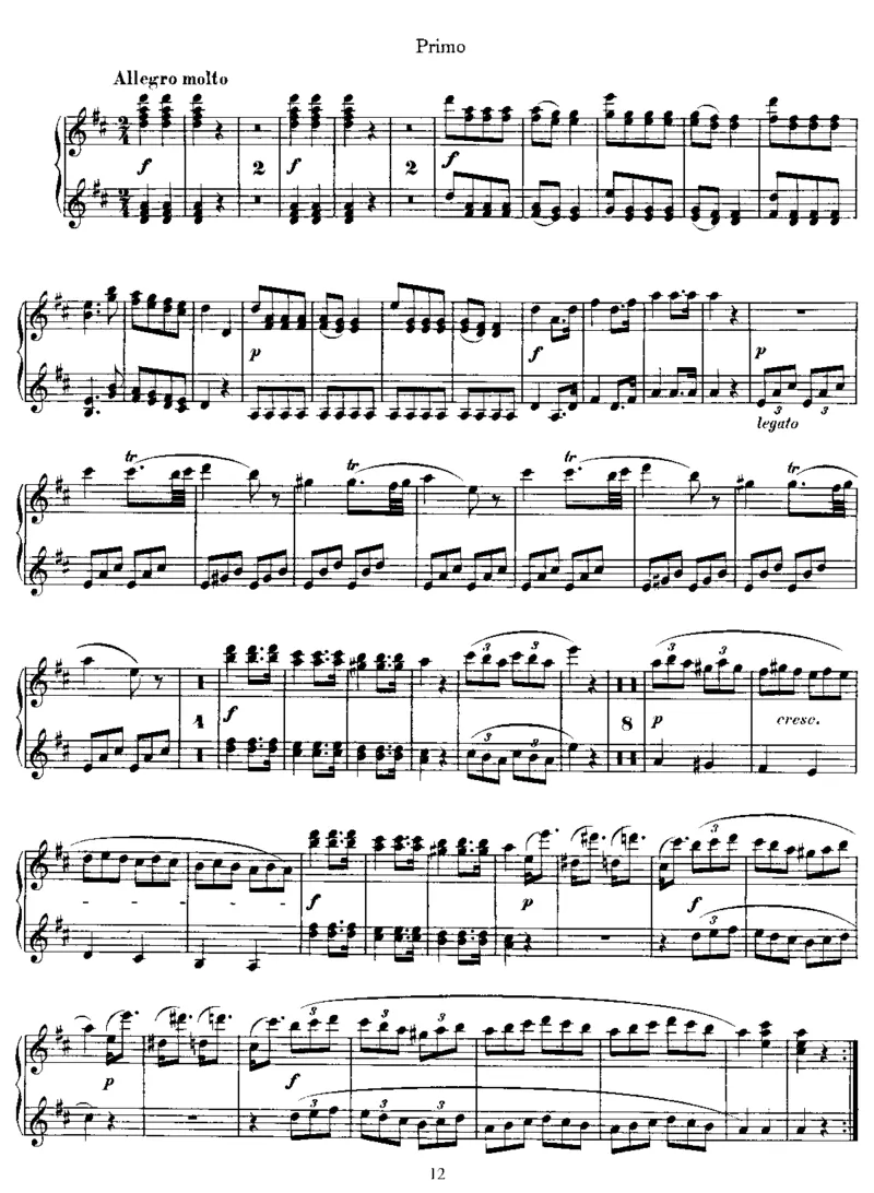 SonatainD,K381(4Hands)_一万首著名钢琴曲谱哈农贝多芬合集视频教学电子版高清无水印可打印_1古典钢琴知名音乐家谱_莫扎特钢琴谱全集_0312095926_四手联弹