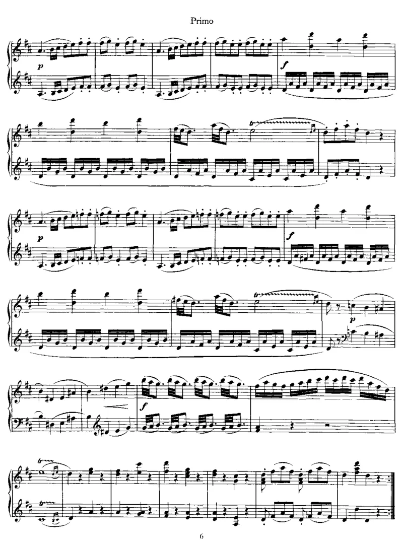 SonatainD,K381(4Hands)_一万首著名钢琴曲谱哈农贝多芬合集视频教学电子版高清无水印可打印_1古典钢琴知名音乐家谱_莫扎特钢琴谱全集_0312095926_四手联弹