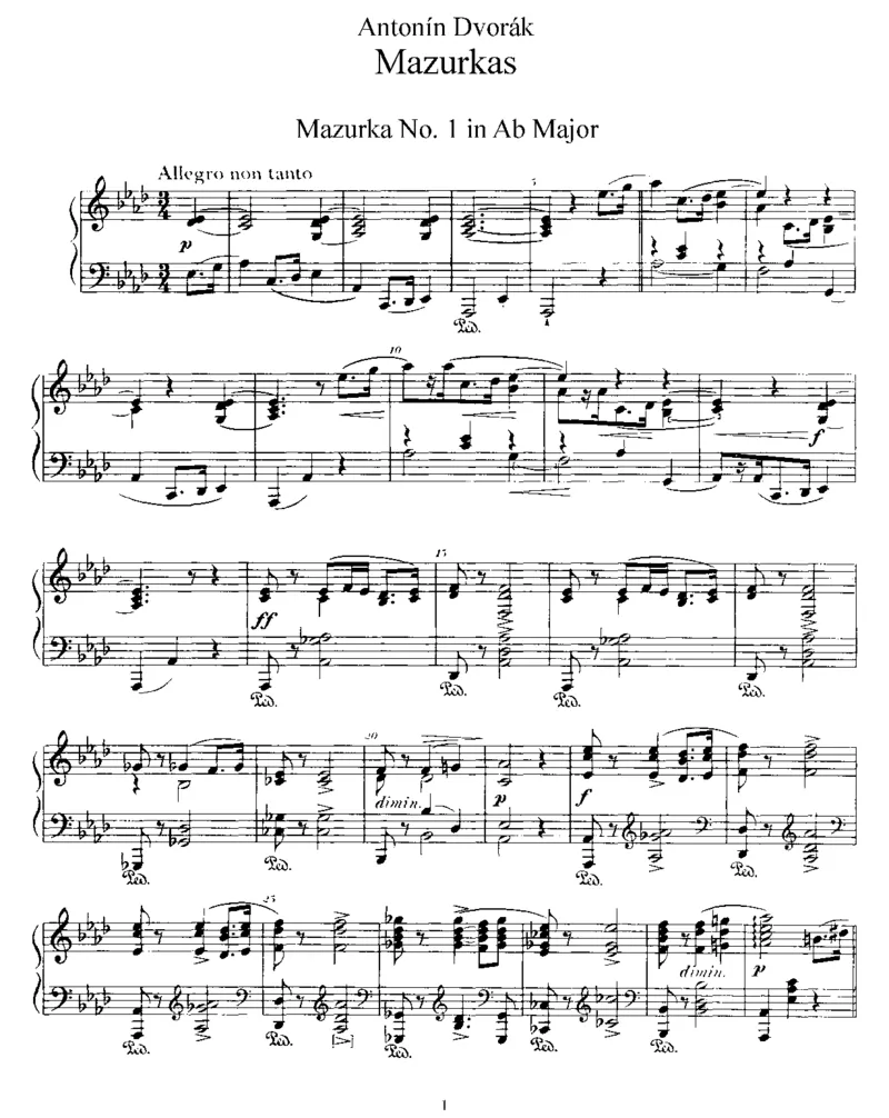 Mazurkas,Op56_一万首著名钢琴曲谱哈农贝多芬合集视频教学电子版高清无水印可打印_1古典钢琴知名音乐家谱_德沃夏克钢琴谱全集