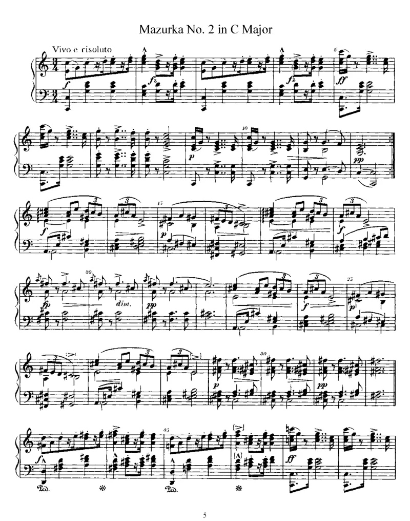 Mazurkas,Op56_一万首著名钢琴曲谱哈农贝多芬合集视频教学电子版高清无水印可打印_1古典钢琴知名音乐家谱_德沃夏克钢琴谱全集