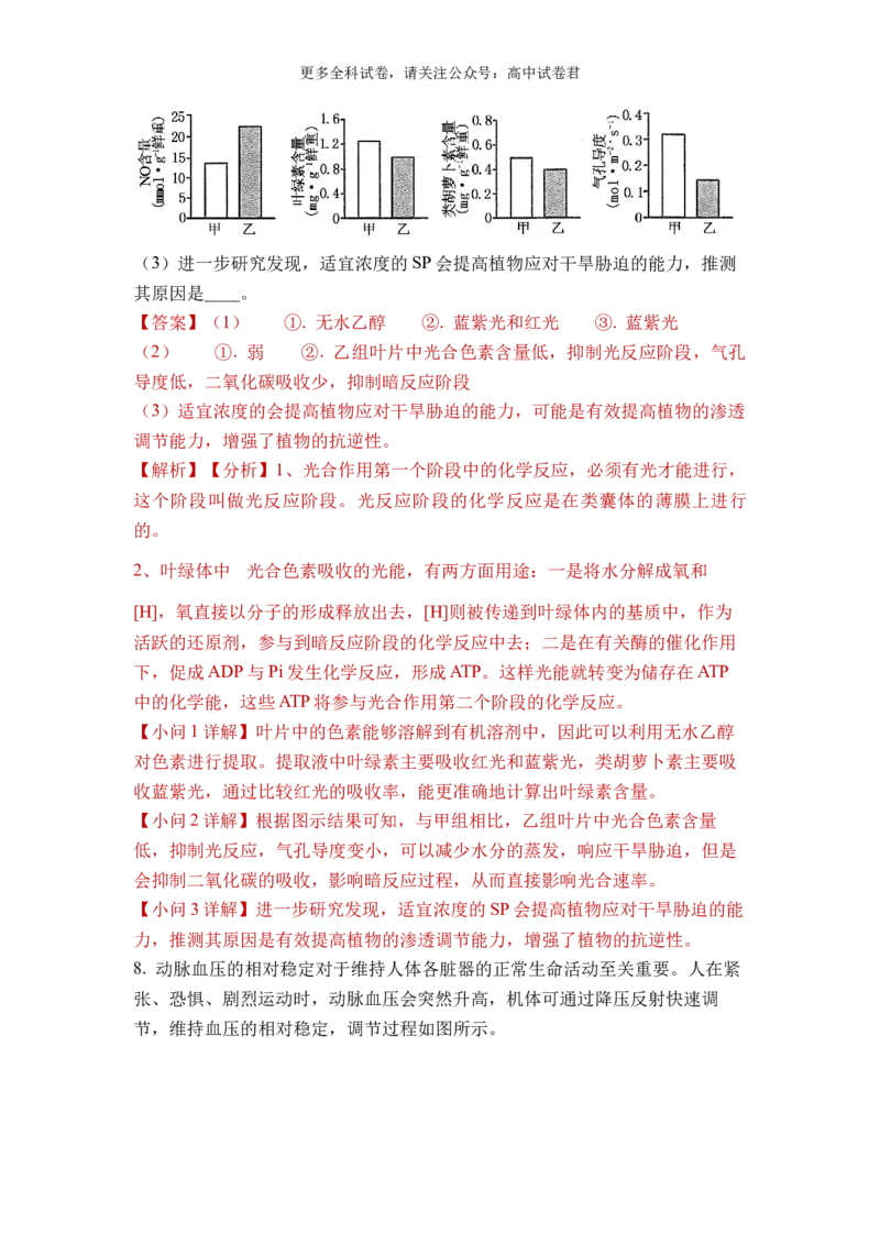 生物（九省联考真题完全解读，河南卷）-2024年1月&ldquo;九省联考&rdquo;真题完全解读与考后提升_2024年4月_其他_2024年1月新&ldquo;九省联考&rdquo;考后提升卷（原卷+解析）