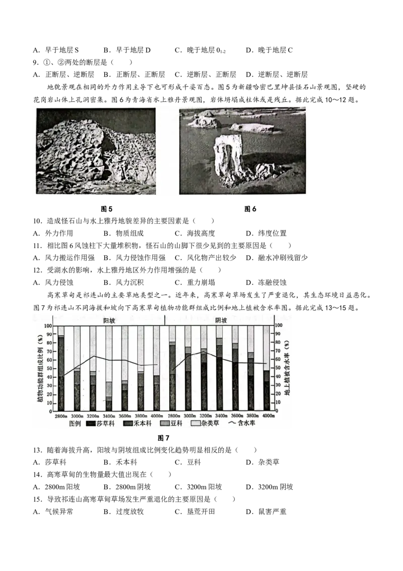 江苏省连云港市2023-2024学年高三上学期期中考试地理(1)_2023年11月_01每日更新_22号_2024届江苏省连云港市高三上学期期中考试