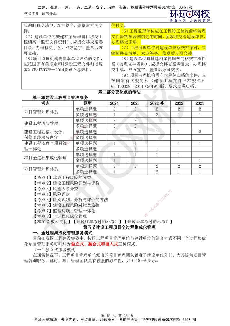 HQ-概论法规-教材变动解析_监理工程师_2025监理工程师_2025年监理工程师SVIP_2025年监理概论法规SVIP_01-精华文档✿电子教材✿历年真题_21-法规《教材变动解析》HQ