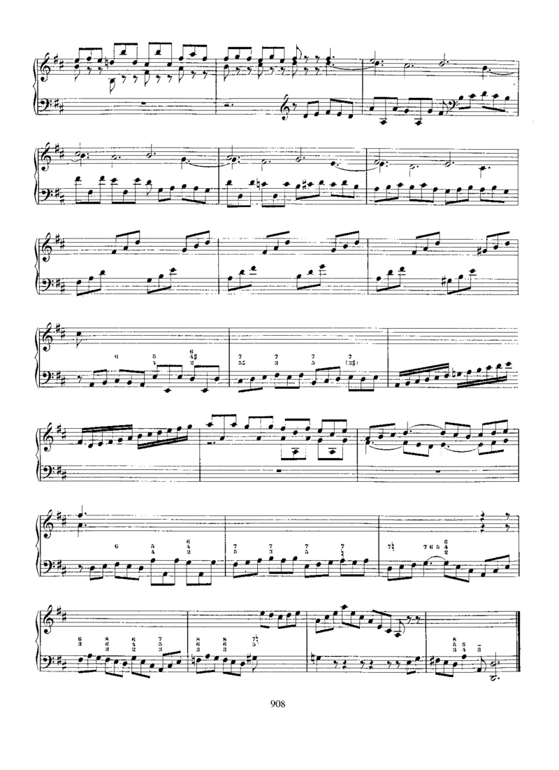 FantasiaandFughettainD,BWV908_一万首著名钢琴曲谱哈农贝多芬合集视频教学电子版高清无水印可打印_1古典钢琴知名音乐家谱_巴赫钢琴谱全集_Preludes，Fantasias，Fugues