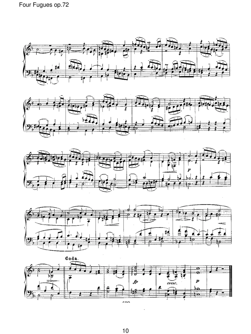 FourFuguesop.72_一万首著名钢琴曲谱哈农贝多芬合集视频教学电子版高清无水印可打印_1古典钢琴知名音乐家谱_舒曼钢琴谱全集_RobertSchumann罗伯特&middot;舒曼(1810-1856)