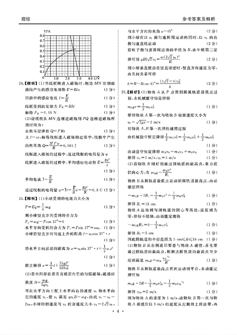 理综答案(1)_2024年4月_024月合集_2024届衡水金卷高三4月大联考（老高考）