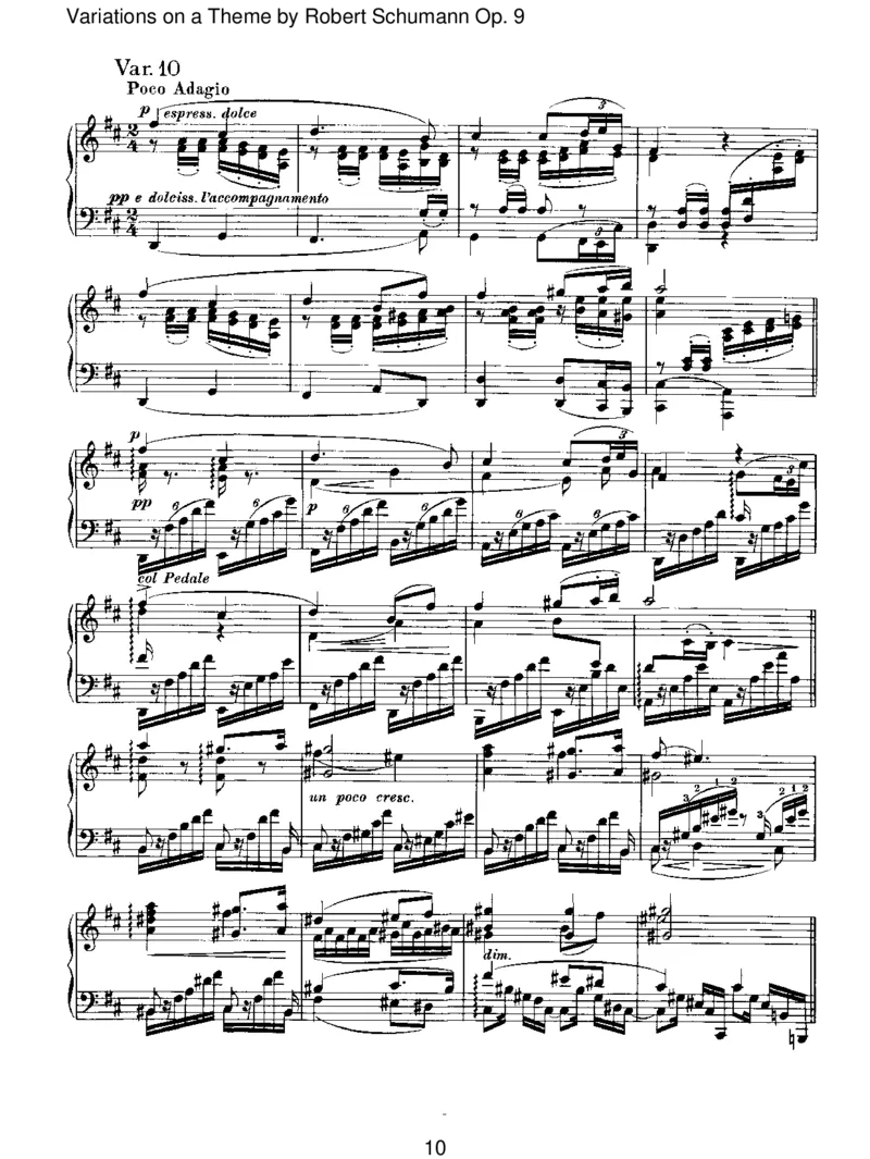 VariationsonaThemebyRobertSchumannOp.9_一万首著名钢琴曲谱哈农贝多芬合集视频教学电子版高清无水印可打印_1古典钢琴知名音乐家谱_勃拉姆斯钢琴谱全集_II.Variations