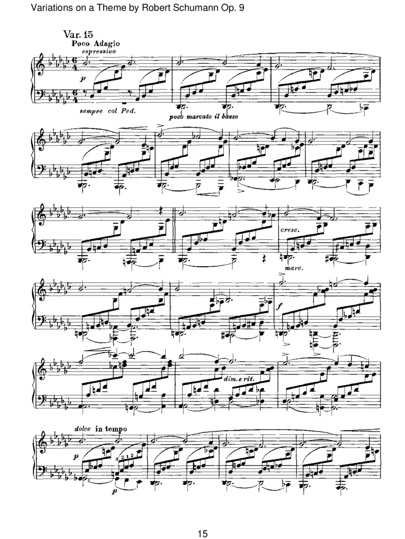 VariationsonaThemebyRobertSchumannOp.9_一万首著名钢琴曲谱哈农贝多芬合集视频教学电子版高清无水印可打印_1古典钢琴知名音乐家谱_勃拉姆斯钢琴谱全集_II.Variations