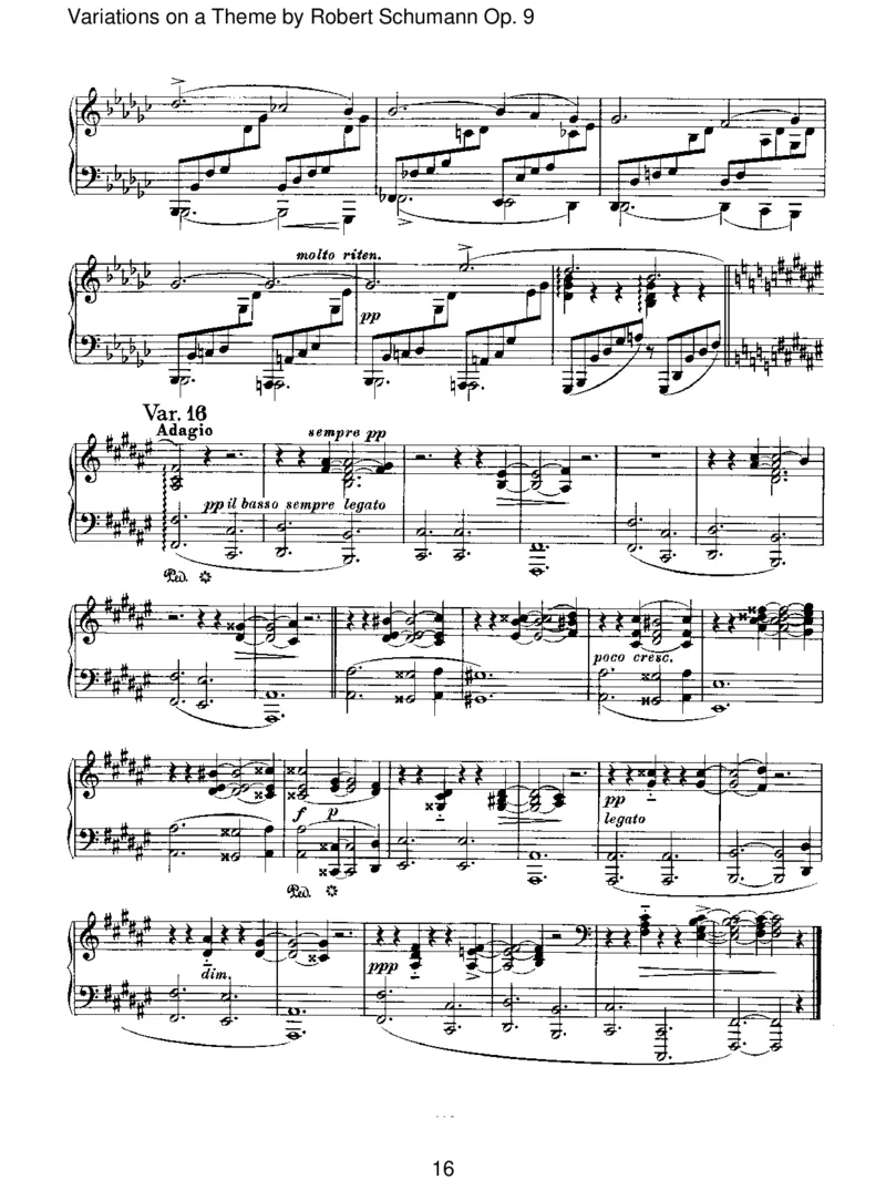 VariationsonaThemebyRobertSchumannOp.9_一万首著名钢琴曲谱哈农贝多芬合集视频教学电子版高清无水印可打印_1古典钢琴知名音乐家谱_勃拉姆斯钢琴谱全集_II.Variations