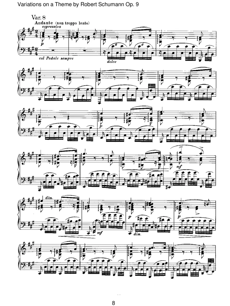 VariationsonaThemebyRobertSchumannOp.9_一万首著名钢琴曲谱哈农贝多芬合集视频教学电子版高清无水印可打印_1古典钢琴知名音乐家谱_勃拉姆斯钢琴谱全集_II.Variations