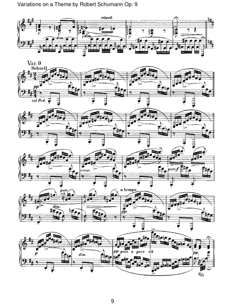 VariationsonaThemebyRobertSchumannOp.9_一万首著名钢琴曲谱哈农贝多芬合集视频教学电子版高清无水印可打印_1古典钢琴知名音乐家谱_勃拉姆斯钢琴谱全集_II.Variations