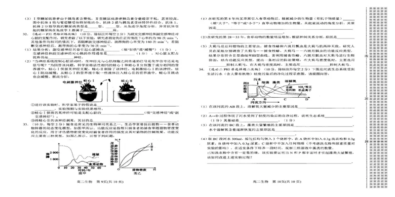 河南省南阳市2024-2025学年高二上学期1月期末考试生物试卷_2024-2025高二（7-7月题库）_2025年02月试卷_0213河南省南阳市2024-2025学年高二上学期1月期末考试