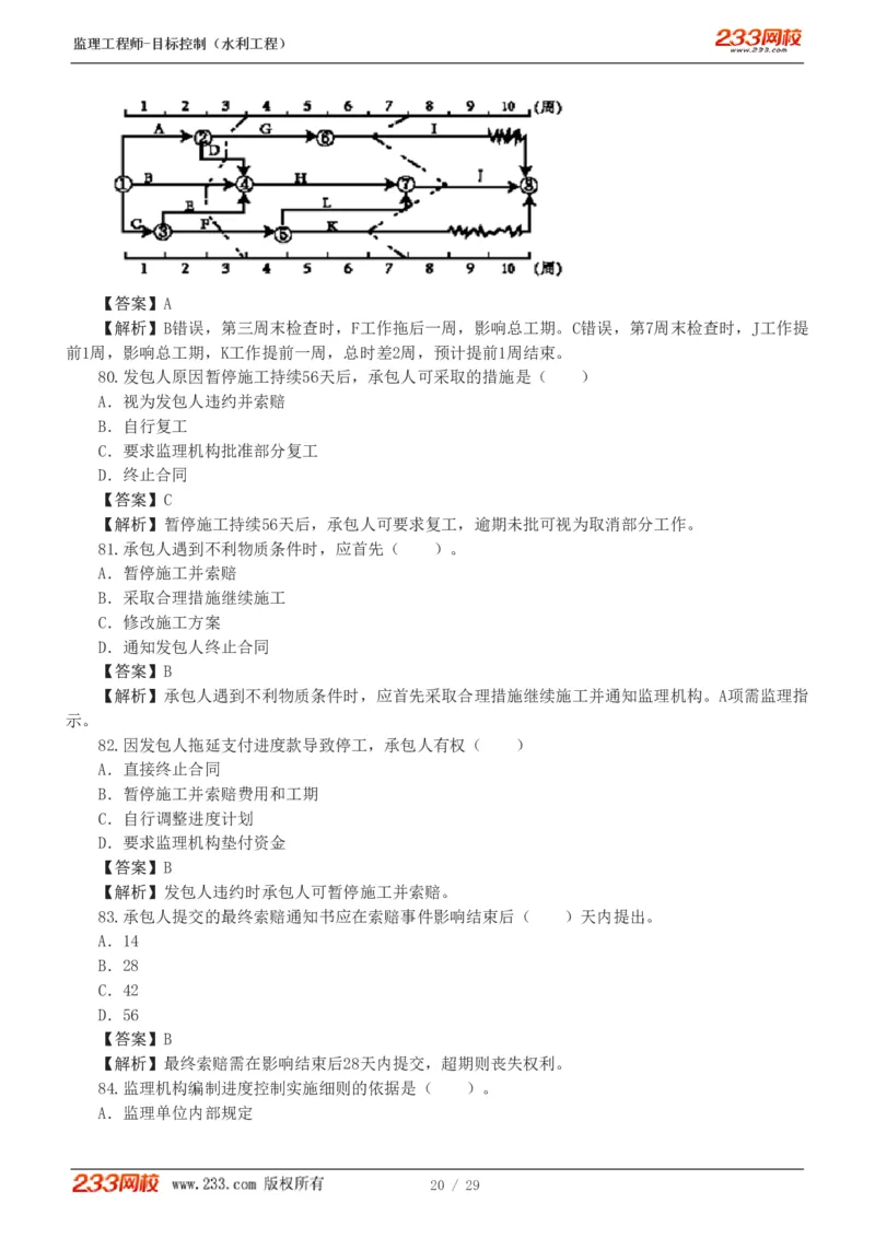 WM_Removed_1-6_监理工程师_2025监理工程师_2025年监理工程师-各大机构_2025年监理-水利目标_02.习题班-苏.洁_进度控制