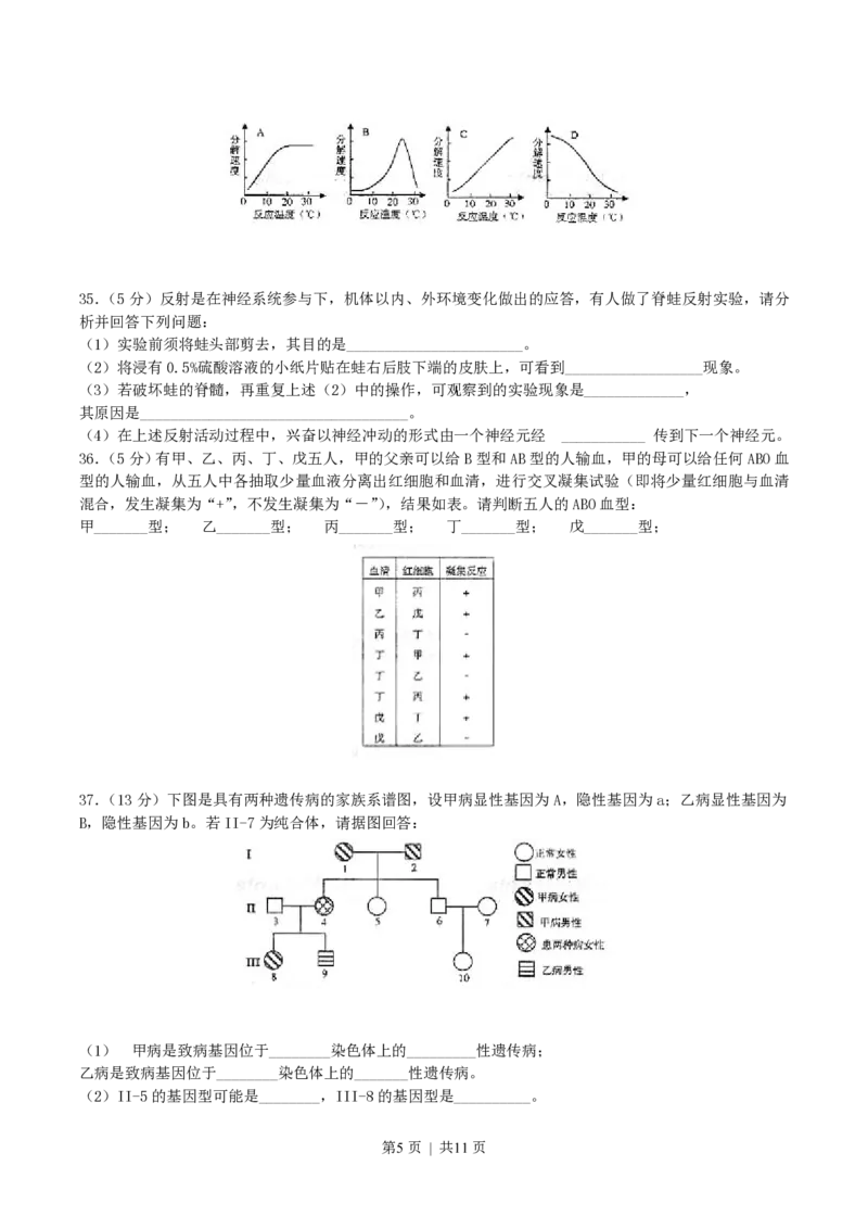 2004年上海高考生物真题及答案_生物高考真题试卷_旧1990-2007&middot;高考生物真题_1990-2007&middot;高考生物真题&middot;PDF_上海