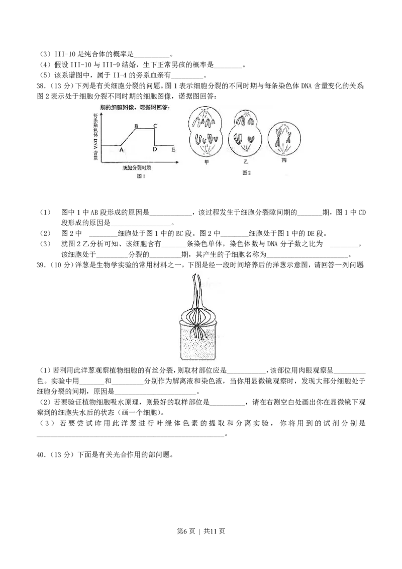 2004年上海高考生物真题及答案_生物高考真题试卷_旧1990-2007&middot;高考生物真题_1990-2007&middot;高考生物真题&middot;PDF_上海