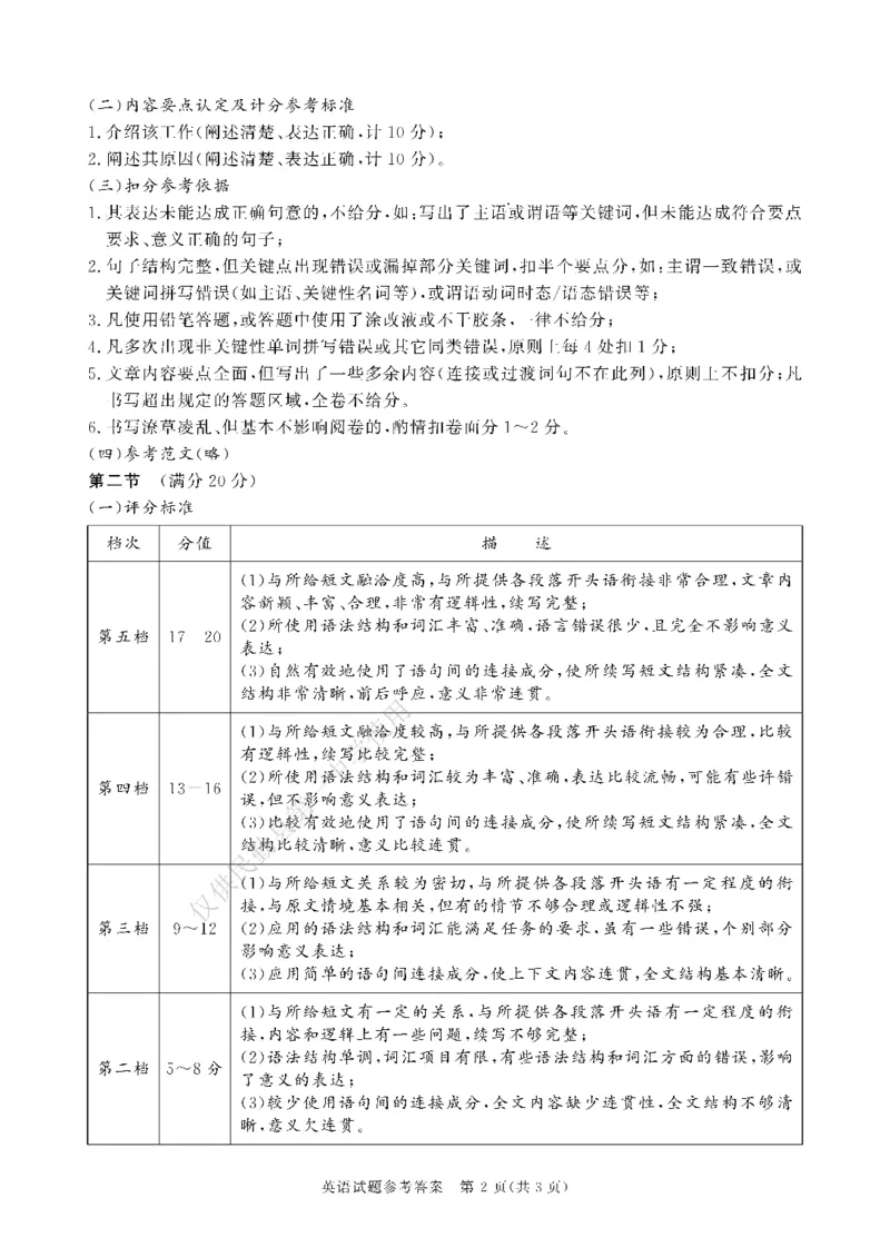 四川省成都市2026届高二上期期末统一调研考试英语答案_2024-2025高二（7-7月题库）_2025年01月试卷_0117四川省成都市2026届高二上期期末统一调研考试（全）
