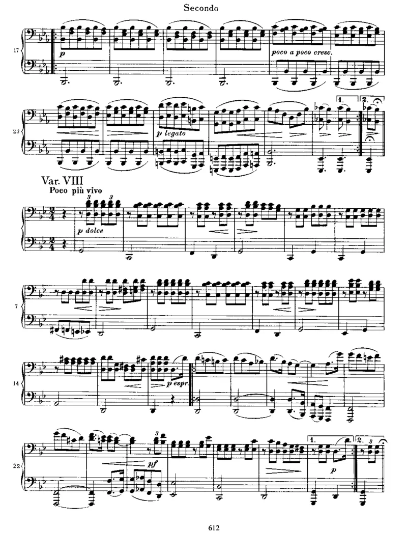 VariationsonaThemebySchumann,Op23(4Hands)_一万首著名钢琴曲谱哈农贝多芬合集视频教学电子版高清无水印可打印_1古典钢琴知名音乐家谱_勃拉姆斯钢琴谱全集_四手联弹