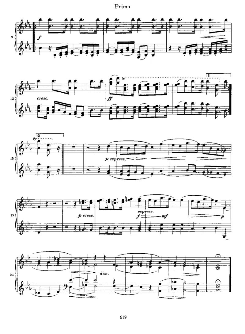 VariationsonaThemebySchumann,Op23(4Hands)_一万首著名钢琴曲谱哈农贝多芬合集视频教学电子版高清无水印可打印_1古典钢琴知名音乐家谱_勃拉姆斯钢琴谱全集_四手联弹