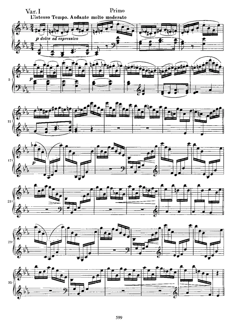 VariationsonaThemebySchumann,Op23(4Hands)_一万首著名钢琴曲谱哈农贝多芬合集视频教学电子版高清无水印可打印_1古典钢琴知名音乐家谱_勃拉姆斯钢琴谱全集_四手联弹