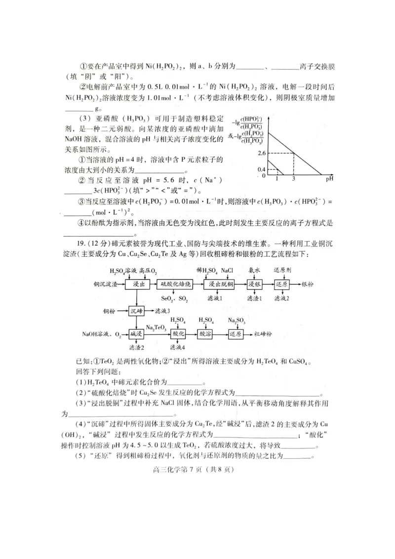 山东省潍坊市2024届高三上学期期中考试化学(1)_2023年11月_01每日更新_23号_2024届山东省潍坊市高三上学期期中考试
