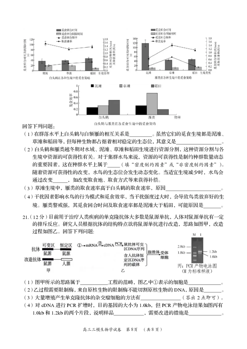 生物卷_2024年5月_01按日期_1号_2024届湖南省岳阳市高三教学质量监测（三）_2024届湖南省岳阳市高三下学期三模生物试题