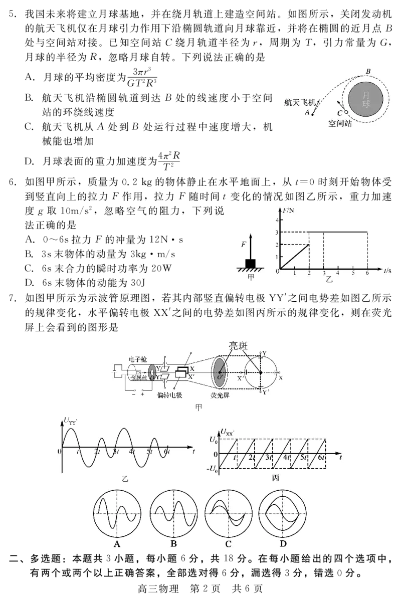 河北省新时代NT教育2024-2025学年第一学期12月高三阶段测试物理试卷+答案_2024-2025高三（6-6月题库）_2024年12月试卷_1215河北省新时代NT教育2024-2025学年第一学期12月高三阶段测试