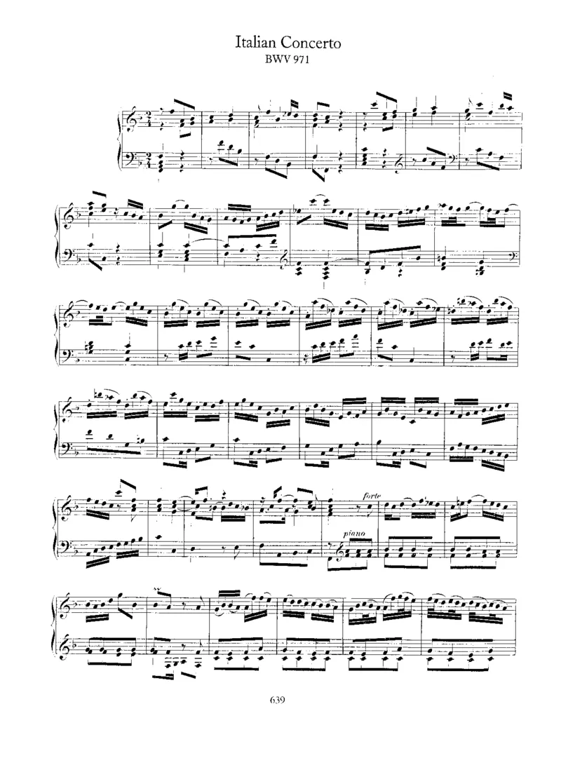 ItalianConcerto,BWV971_一万首著名钢琴曲谱哈农贝多芬合集视频教学电子版高清无水印可打印_1古典钢琴知名音乐家谱_巴赫钢琴谱全集_其他