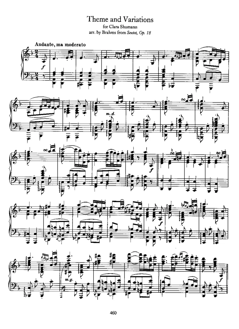 ThemeandVariationsforClaraSchumann_一万首著名钢琴曲谱哈农贝多芬合集视频教学电子版高清无水印可打印_1古典钢琴知名音乐家谱_勃拉姆斯钢琴谱全集_变奏曲