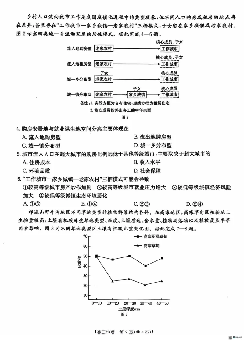 地理_2024-2025高三（6-6月题库）_2024年11月试卷_1120河北省沧衡名校联盟2024-2025学年高三11月期中考试_河北省沧衡名校联盟2024-2025学年高三11月期中考试地理