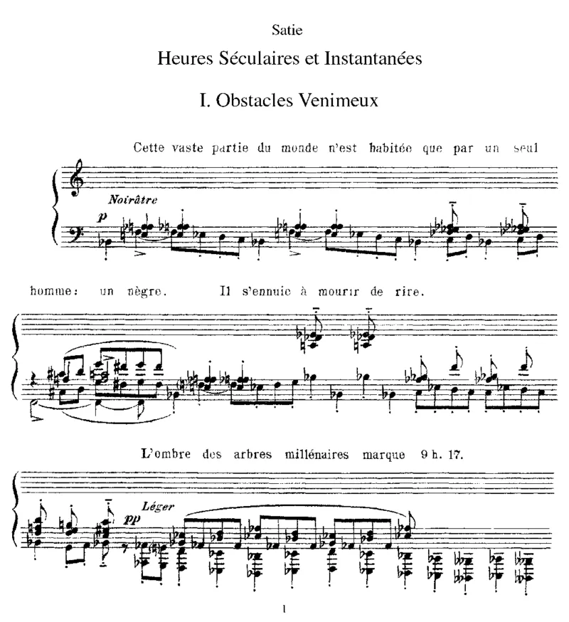 HeuresSeculairesetInstantanees_一万首著名钢琴曲谱哈农贝多芬合集视频教学电子版高清无水印可打印_1古典钢琴知名音乐家谱_萨蒂钢琴谱全集_其他