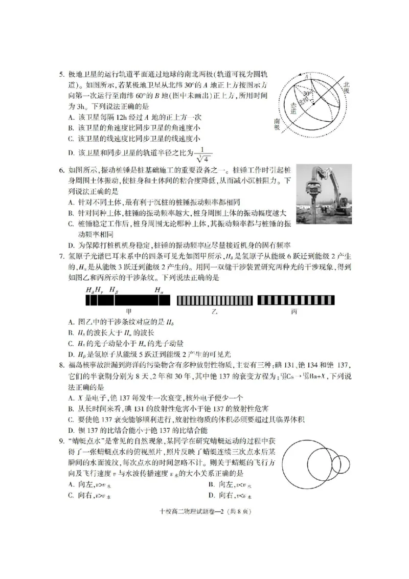 物理卷-2406金华十校高二期末_2024-2025高二（7-7月题库）_2024年07月试卷_0707浙江省金华十校2023-2024学年第二学期高二期末调研考试_金华十校2023-2024学年第二学期高二期末调研考试物理