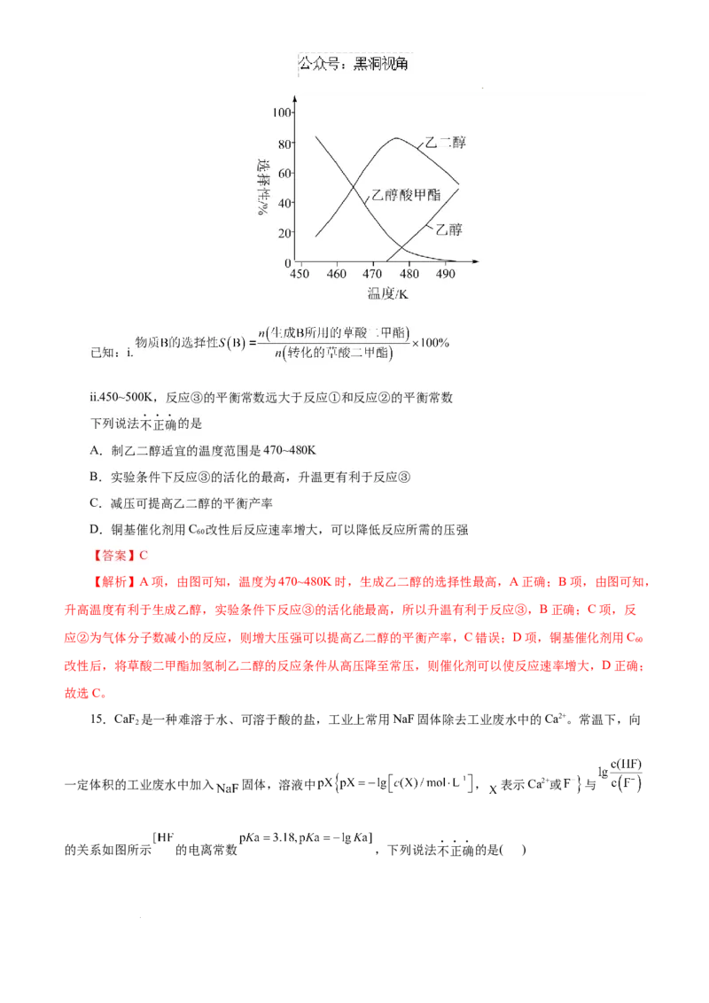 &ldquo;八省联考&rdquo;化学考前猜想卷（全解全析）_2024-2025高三（6-6月题库）_2024年12月试卷_12072025届&ldquo;八省联考&rdquo;考前猜想卷_化学（15+4）-2025年1月&ldquo;八省联考&rdquo;考前猜想卷