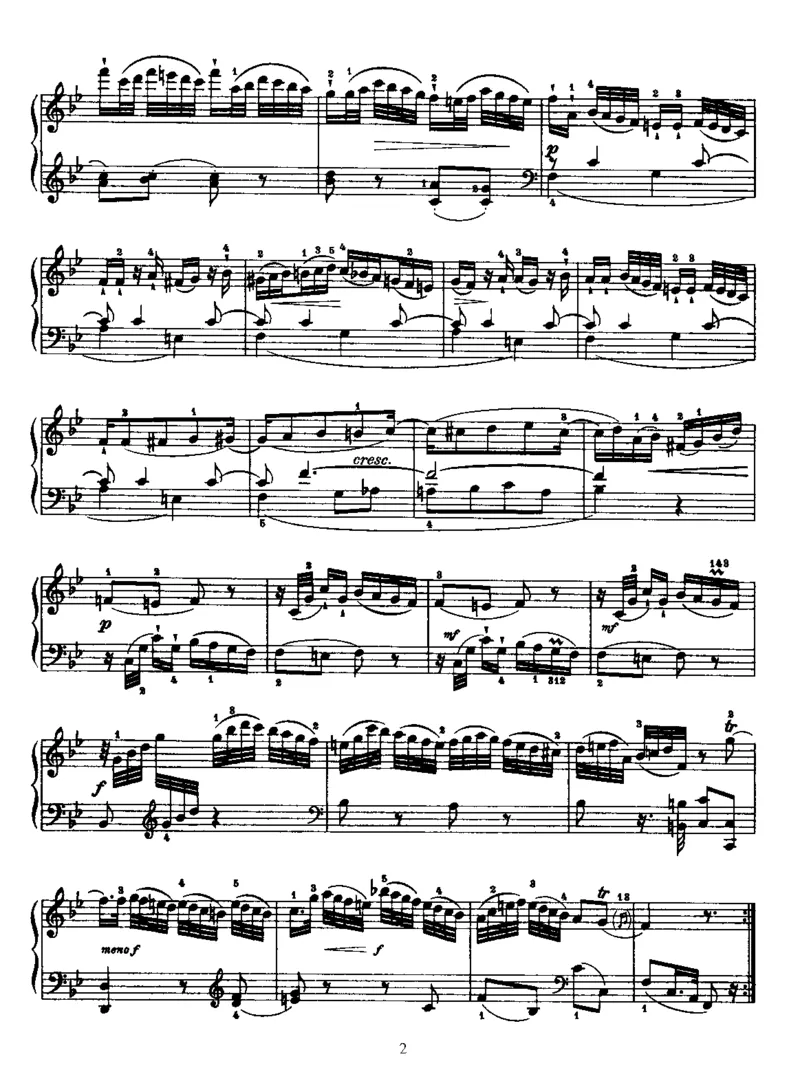 PianoSonataNo18inBb_NoRestriction_一万首著名钢琴曲谱哈农贝多芬合集视频教学电子版高清无水印可打印_1古典钢琴知名音乐家谱_海顿钢琴谱全集_奏鸣曲