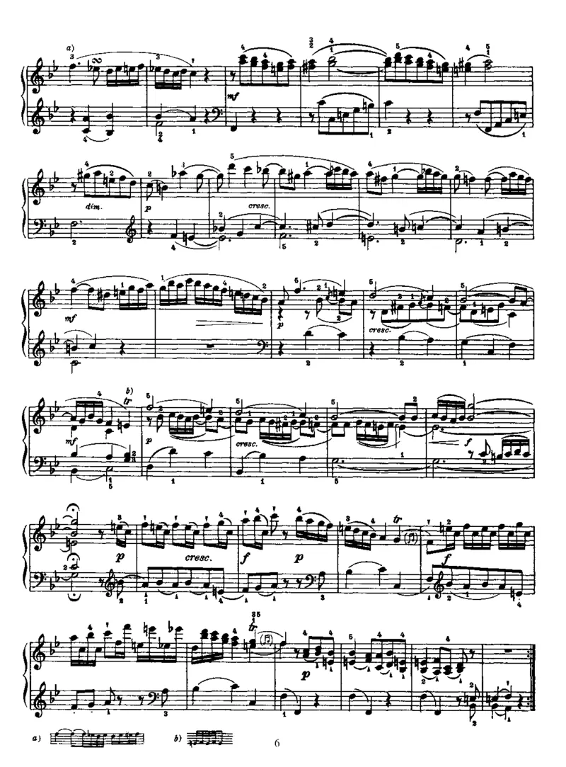 PianoSonataNo18inBb_NoRestriction_一万首著名钢琴曲谱哈农贝多芬合集视频教学电子版高清无水印可打印_1古典钢琴知名音乐家谱_海顿钢琴谱全集_奏鸣曲