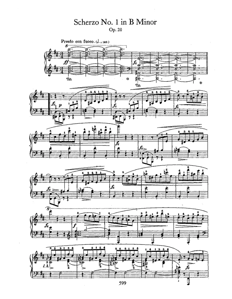 ScherzoNo1inb,Op20_NoRestriction_一万首著名钢琴曲谱哈农贝多芬合集视频教学电子版高清无水印可打印_1古典钢琴知名音乐家谱_肖邦钢琴谱全集_谐谑曲
