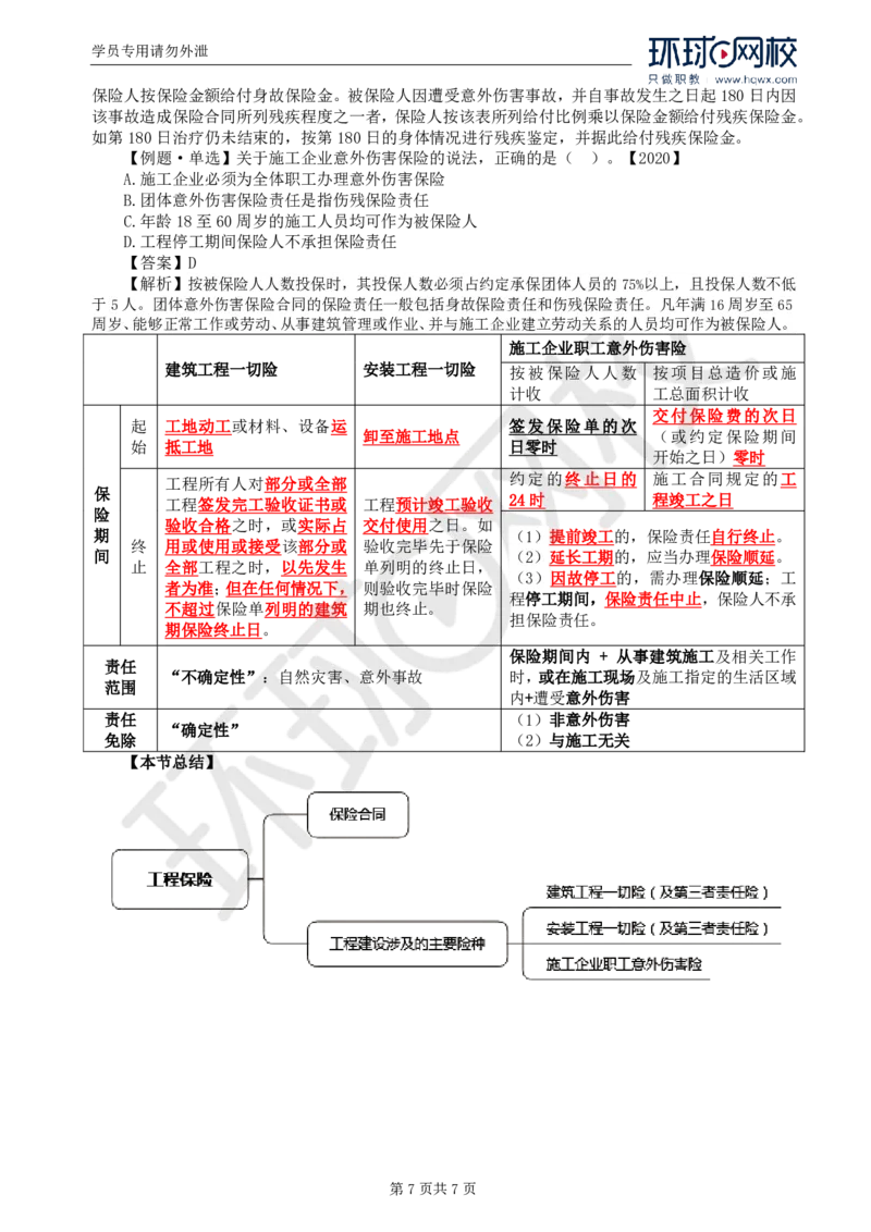 WM_07.第一章第四节工程保险_监理工程师_2025监理工程师_2025年监理工程师-各大机构_2025年监理-合同_机构1-HQ_01.精讲班-沈.磊_讲义