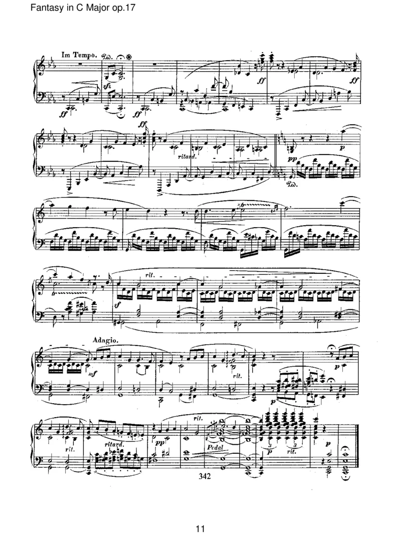 FantasyinCMajorop.17_一万首著名钢琴曲谱哈农贝多芬合集视频教学电子版高清无水印可打印_1古典钢琴知名音乐家谱_舒曼钢琴谱全集_RobertSchumann罗伯特&middot;舒曼(1810-1856)