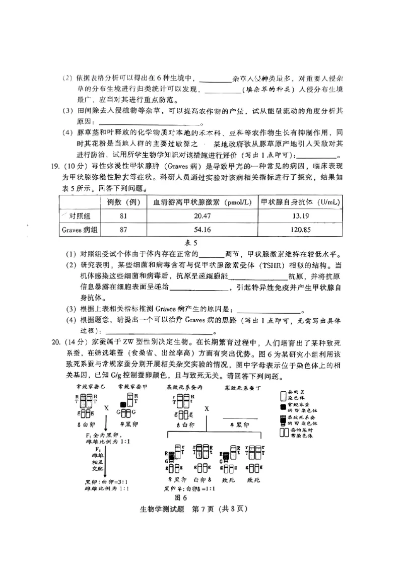 韶关市2024届高三综合测试（一）生物(1)_2023年11月_01每日更新_22号_2024届广东省韶关市高三综合测试（一）