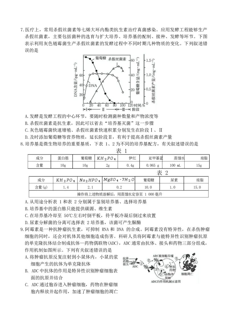 江西省&ldquo;三新&rdquo;协同教研共同体2024-2025学年高二下学期5月联考试题生物Word版含答案_2024-2025高二（7-7月题库）_2025年6月试卷