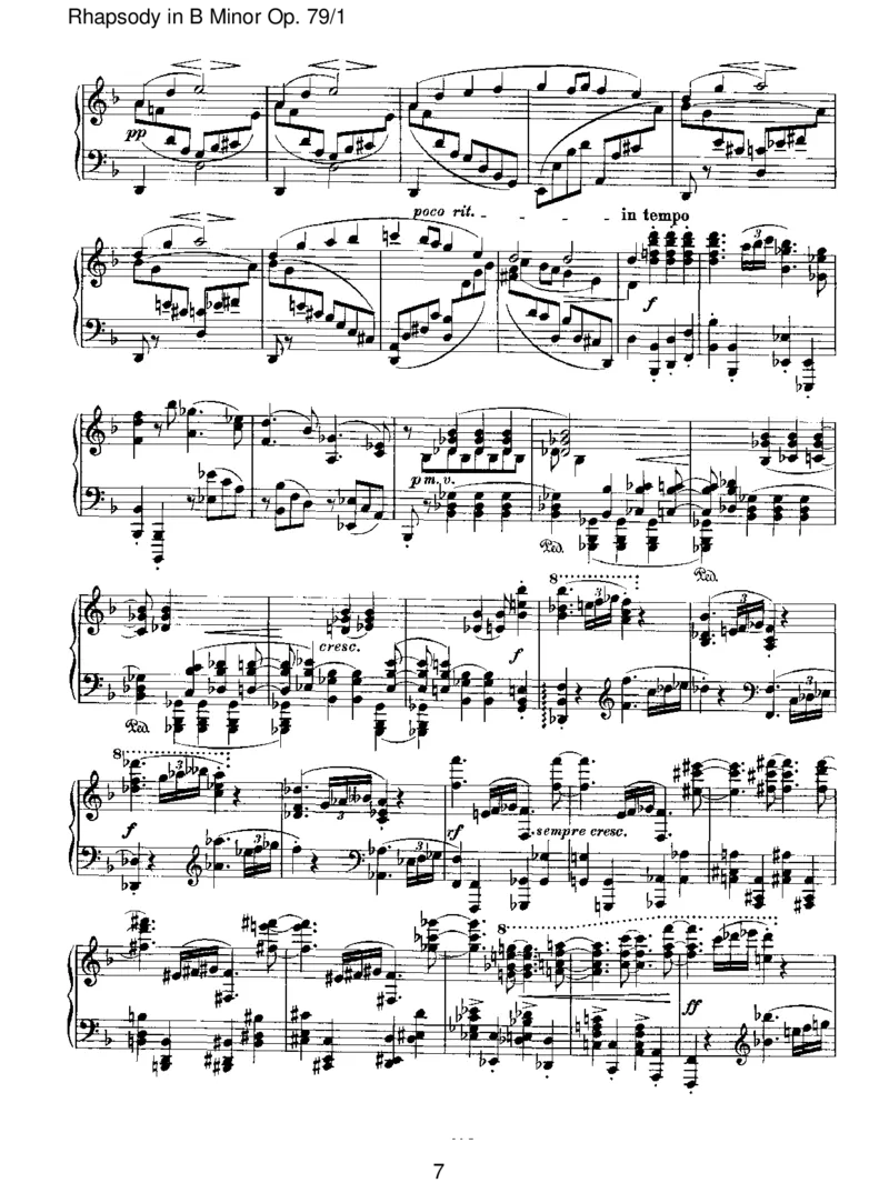 RhapsodyinBMinorOp.79_1_一万首著名钢琴曲谱哈农贝多芬合集视频教学电子版高清无水印可打印_1古典钢琴知名音乐家谱_勃拉姆斯钢琴谱全集_III.ShorterWorks