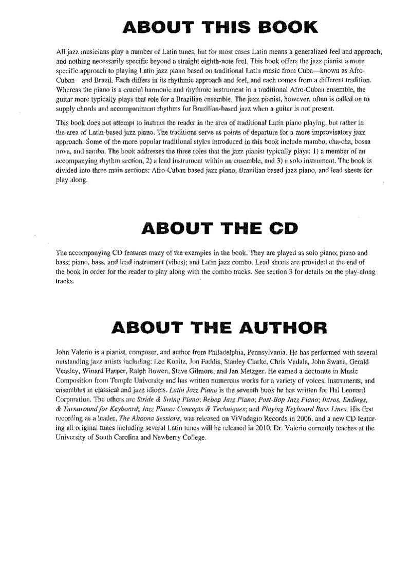 JohnValerio-LatinJazzPiano_一万首著名钢琴曲谱哈农贝多芬合集视频教学电子版高清无水印可打印_07各风格钢琴谱合集_LatinJazzPiano_原版钢琴教材附音频_JohnValerio-LatinJazzPiano(book+mp3)